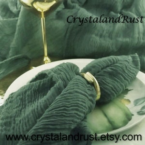 Blue Spruce Countryside Wedding Cheesecloth ~ Gauze, table runners, napkins, aisles, arbors, baby wraps
