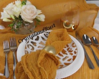 Harvest Gold Fall Wedding Cheesecloth ~ Gauze, Table Runners, Napkins, Drape Arbors, Baby Wraps