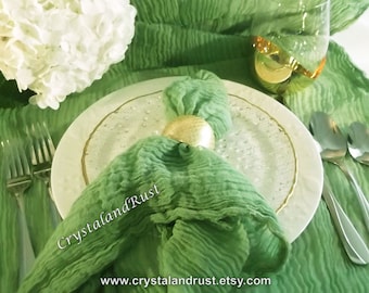 Kelly Green cheesecloth, wedding, table runners, baby wraps, gauze