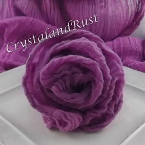 French Orchid Cheesecloth Wedding Table Runners, Napkins, Drape Arbors, Baby Wraps