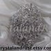 1 Gorgeous Large Oval Rhinestone Brooch --- Silver Tone --- BR010