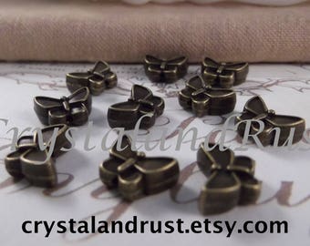 30pcs. Darling Butterfly Beads --- Antique Bronze Color --- CHM - 110