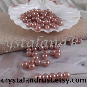 6mm Taupe Faux Loose Pearls ~ 150 pieces