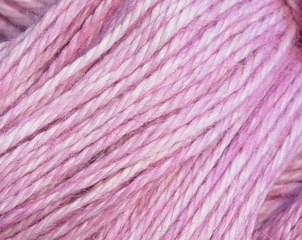 Hand Dyed Alpaca Yarn in Thistle - Finger Wt - 250 yds