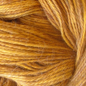 Hand Dyed Alpaca Yarn in Mystic Pecan  Finger Wt   250 yds/50 gr