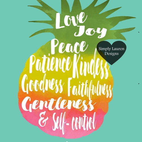 Fruit of the Spirit Svg Bible Verse SVG and Cut Files for Etsy