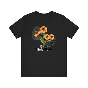 Sneezeweed Flower Shirt | September Floral Aesthetic Tee, Helenium Tee