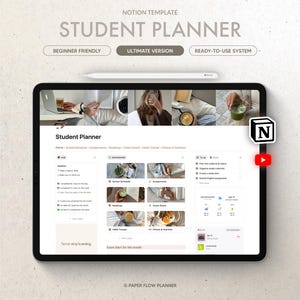 Mall för studentplanering, akademisk organisatör, uppgiftsspårare