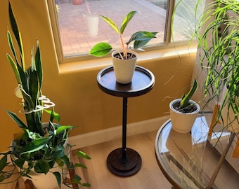 Small Round Side Table, Round Nightstand, Small Space Table, Minimal Side Table, Couch Table, Rustic Side Table, Compact End Table