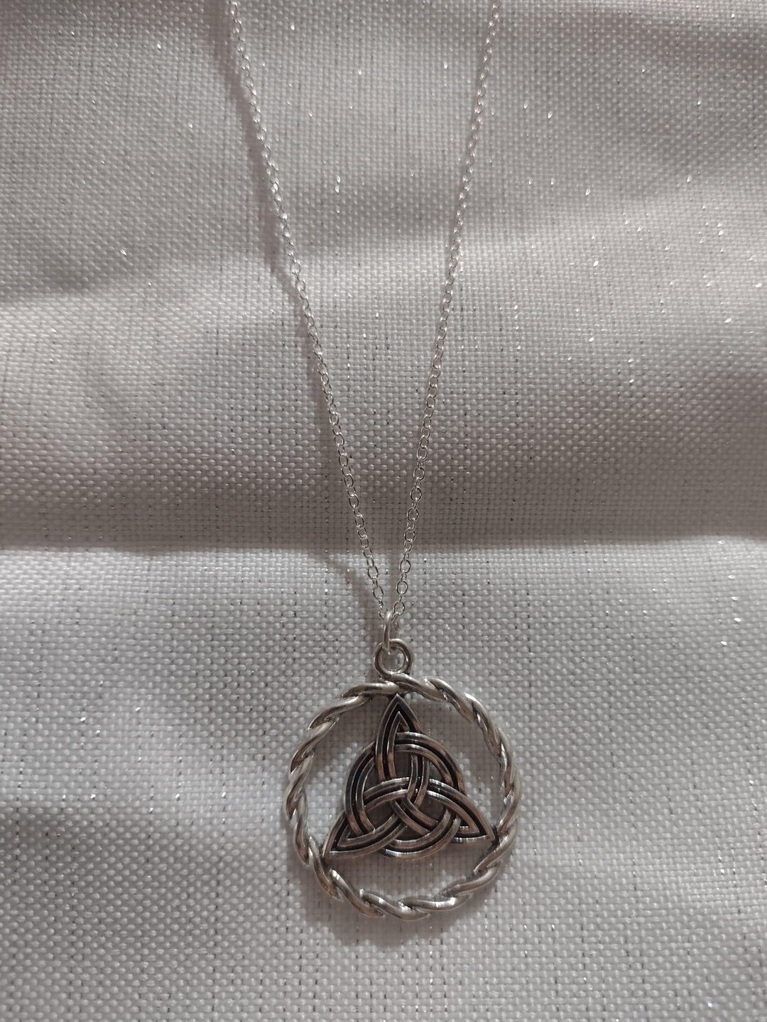 Celtic Knot on Sterling Silver Necklace - Etsy