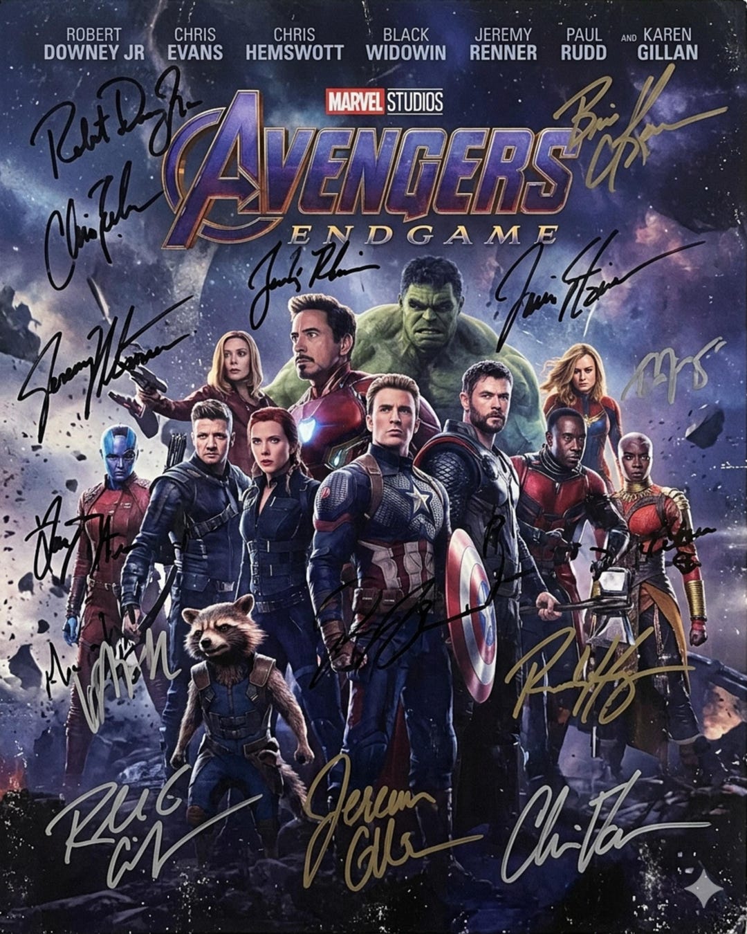 Avengers Endgame Poster, Marvel Superhero Wall Art, Iron Man Captain ...