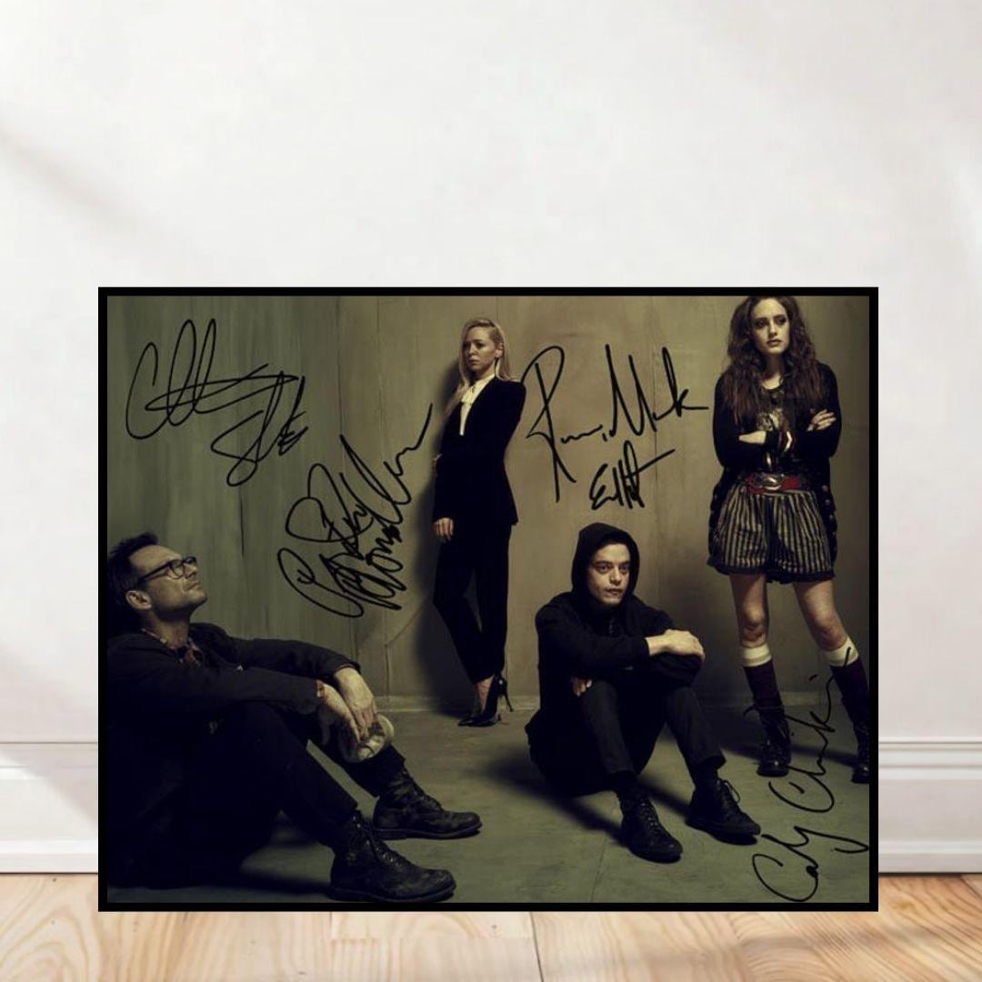 Foto Attori A4 Incorniciata Foto Incorniciata Rami Malek A4 Con Autografo Regalo Per Appassionati Di Cinema E 769039