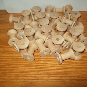 25 Stück Holzspulen 30 x 20 cm, unbehandeltes Holz
