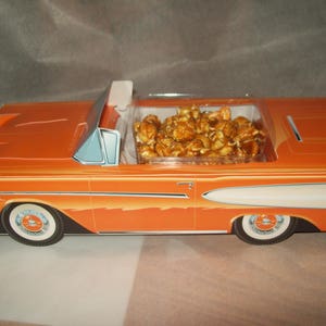 Retro  Vintage 58 Orange Ford Edsel Cruiser Food Box,Popcorn Box Kids Brithday Party Set of 5