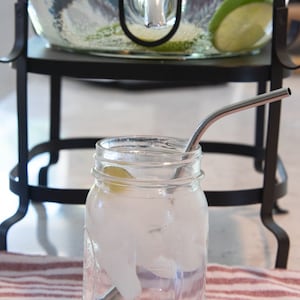 8 inch Bent  Stainless Steel  Drinking Straws Reusable  Straw