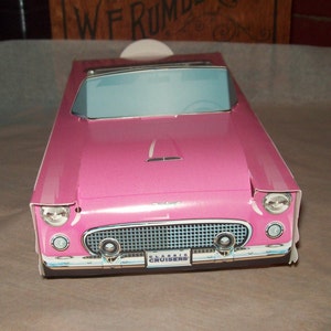 レトロヴィンテージ ピンク 56 T-Bird フードボックス、ポップコーンボックス キッズ バースデーパーティー 4個セット