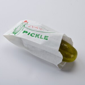 White Glassine Delicious Pickle Bags Parties Birthday Cookout  Wedding Showers Set of 25