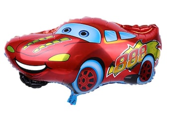 Cartoon Red Car Foil  Balloon Birthday Party Decoration Cartoon Toy
