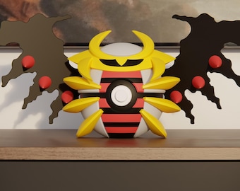 0487 Giratina Pokeball Replica - 3D Printed Gaming Decor - Pokémon Inspired