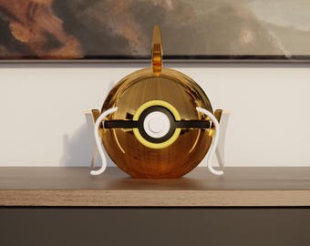 0129 Shiny Magikarp Pokeball Replica - 3D Printed Gaming Decor