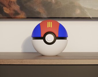 Lure Ball Replica - 3D Printed Gaming Decor - Pokémon Inspired
