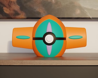 0386 Deoxys Pokeball Replica - 3D Printed Gaming Decor - Pokémon Inspired