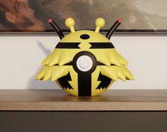 0466 Electivire Pokeball Replica - 3D Printed Gaming Decor - Pokémon Inspired