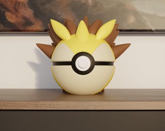 0028 Sandslash Pokeball Replica - 3D Printed Gaming Decor - Pokémon Inspired