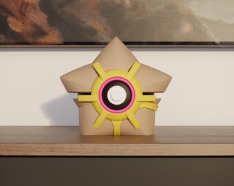 0120 Staryu Pokeball Replica - 3D Printed Gaming Decor