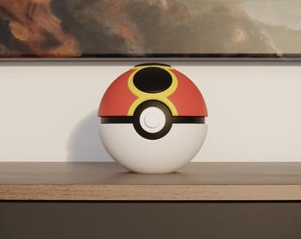 Repeat Ball Replica - 3D Printed Gaming Decor - Pokémon Inspired
