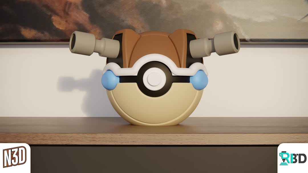 0009 Blastoise Pokeball Replica - 3D Printed Gaming Decor - Etsy