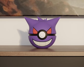 0094 Gengar Pokeball Replica - 3D Printed Gaming Decor - Pokémon Inspired