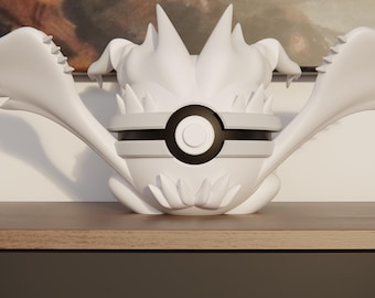 0643 Reshiram Pokeball Replica - 3D Printed Gaming Decor - Pokémon Inspired