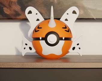 0119 Seaking Pokeball Replica - 3D Printed Gaming Decor - Pokémon Inspired