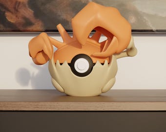 0099 Kingler Pokeball Replica - 3D Printed Gaming Decor