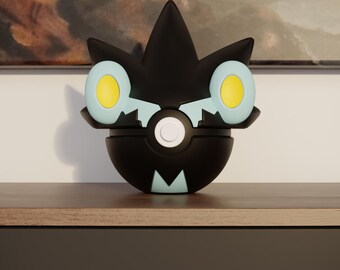 0405 Luxray Pokeball Replica - 3D Printed Gaming Decor - Pokémon Inspired