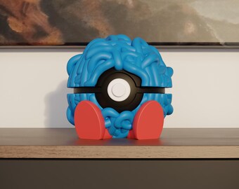 0114 Tangela Pokeball Replica - 3D Printed Gaming Decor - Pokémon Inspired