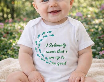 Unisex Baby Bodysuit • I Solemnly Swear I’m Up to No Good • Newborn Outfit