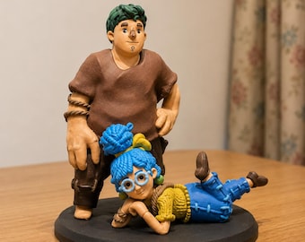 Handmade It Takes Two Resin Figure Cody & May, 3D Made Gamer Couple Statue, Gaming Shelf Decor, Anniversary Gift for Gamers