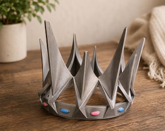 Queen Ravenna Crown, 3D Printed Fantasy Cosplay Headpiece, Dark Queen Costume Accessory, Adult Crown Prop, Handmade Costume Weapon