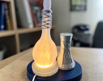 Light of Eärendil USB LED Lamp – Galadriel Phial LOTR Replica, Lord of the Rings Cosplay Prop, Fantasy Night Light, Elven Gift
