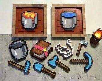 Pixel Art Magnet Frame, 3D Printed Gamer Wall Decor, Retro Video Game Display Case, Custom Desktop Pixel Frame, Geeky Home Gift for Gamers