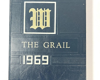 Vintage 1969 high school yearbook Wattsburg PA ephemera photos Erie