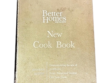 Vintage Better Homes And Gardens New Cook Book Gold Binder Souvenir Edition 1965 Cookbook recipes
