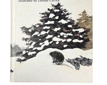 Bear Mouse Vintage Picture Book by Berniece Freschet Illustrated Donald Carrick 1973