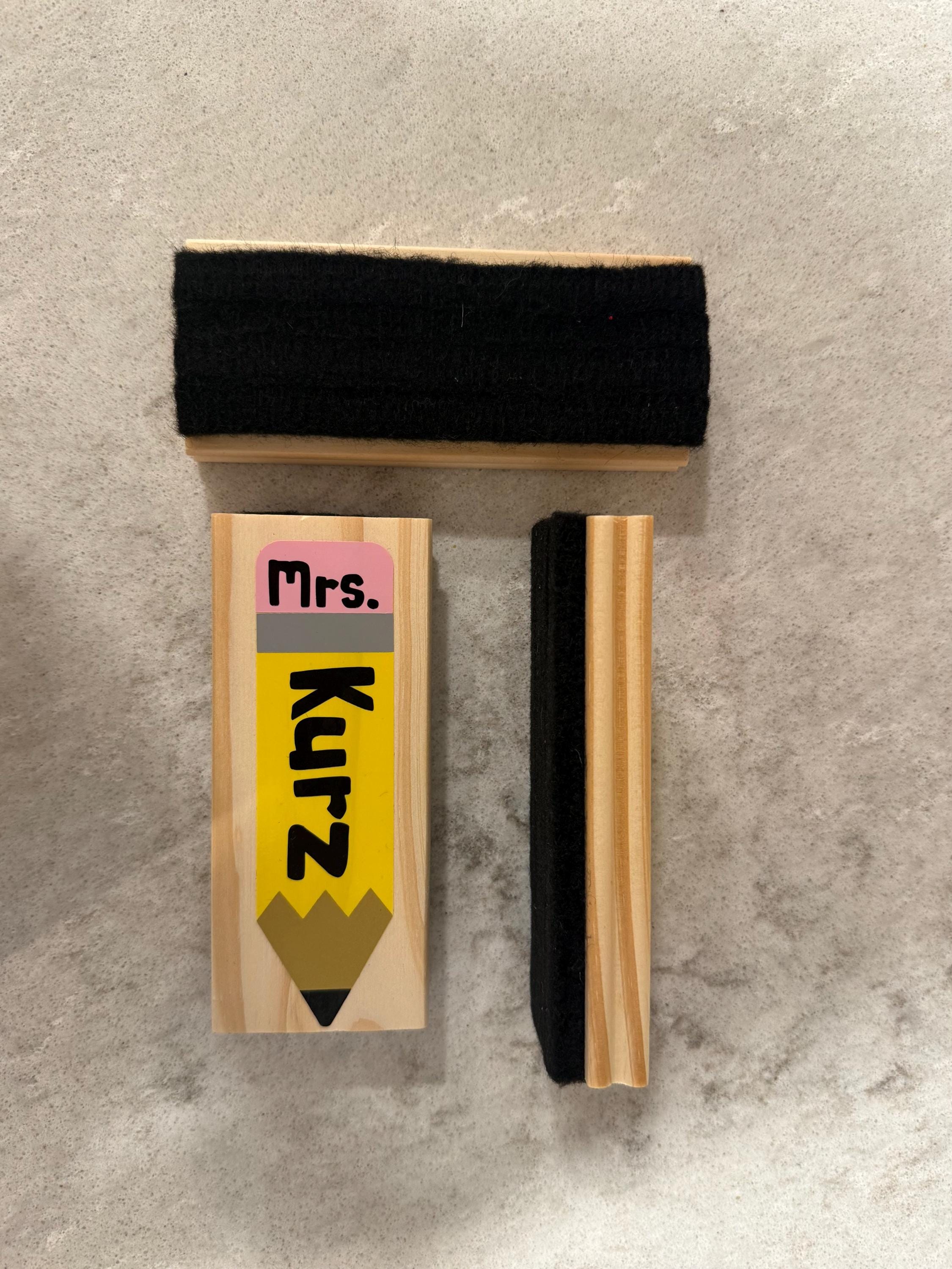 Personalized Teacher Eraser Set | Custom Name Pencil Eraser, Classroom ...