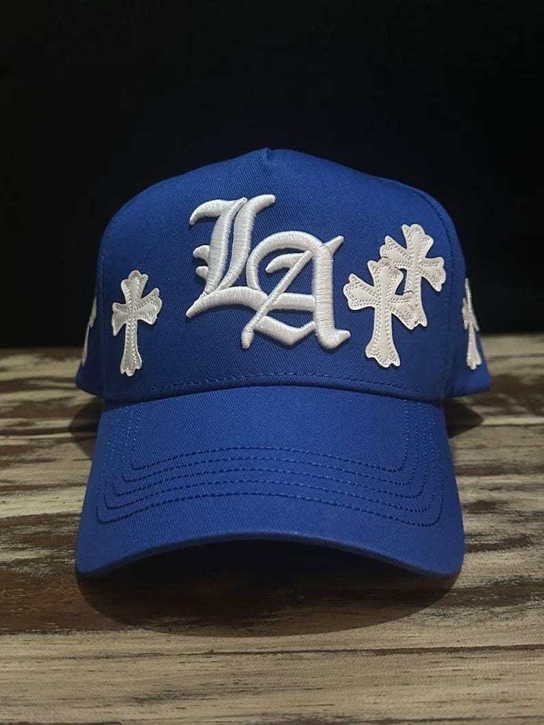 Chrome Hearts Hat Blue - Etsy