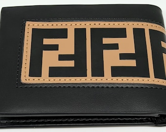 Monedero de lujo Fendi para hombre, ideal para llevar en el bolsillo, con caja y envío gratuito.