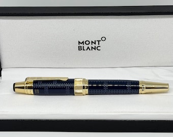 Pluma estilográfica Montblanc de lujo con estuche y envío gratuito.