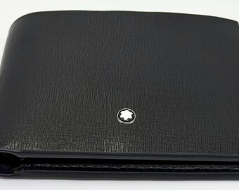 Monedero de lujo Montblanc para hombre, ideal para llevar en el bolsillo, con caja y envío gratuito.